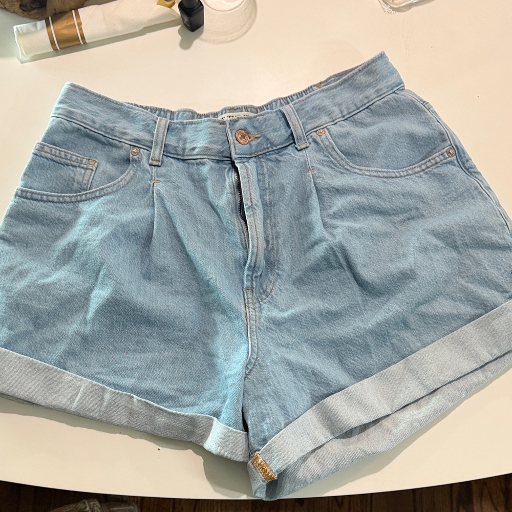 Free People  Wash Denim Women's Shorts Oversized